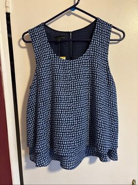 Simply Styled Blue Polka Dot Sleeveless Camisole